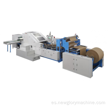 Máquina para fabricar bolsas de papel con fondo cuadrado semiautomática